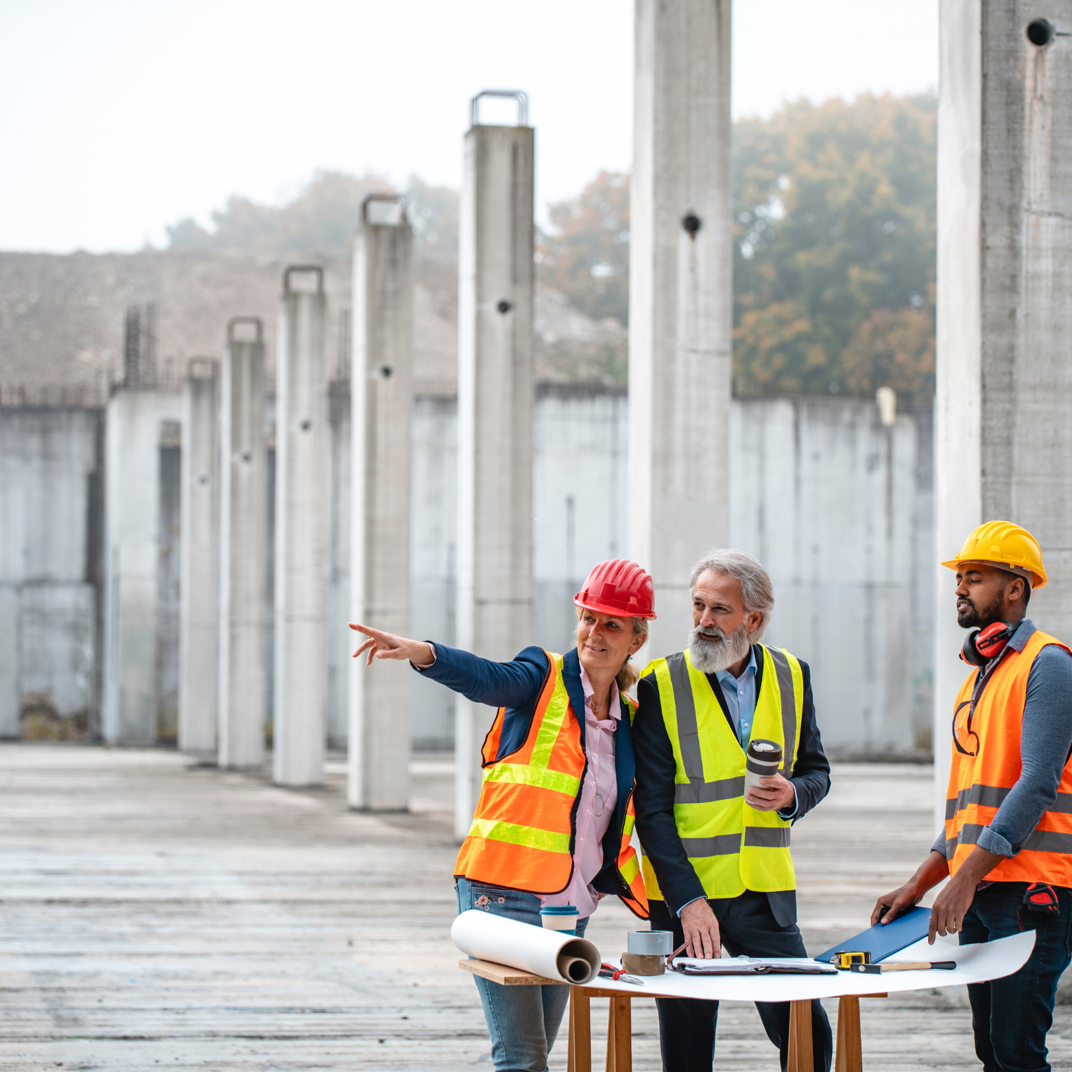 Équipe ERC 38 sur chantier